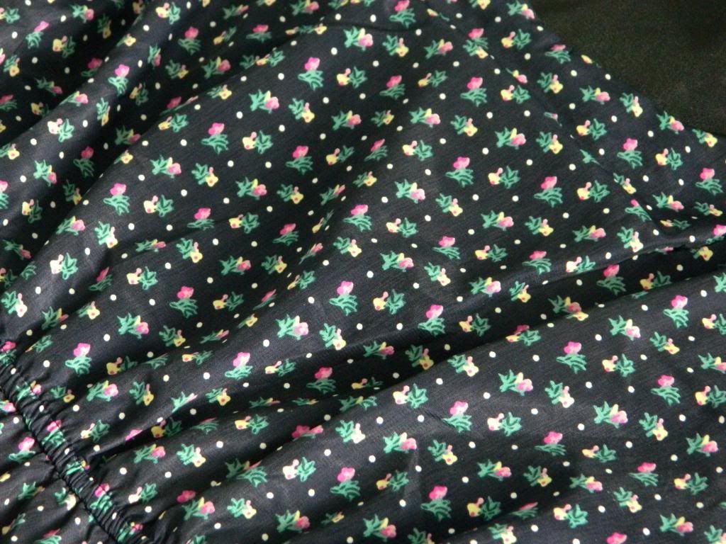 Collective Clothes Haul Apricot Pansy And Dots Dress Close Up Belle-amie