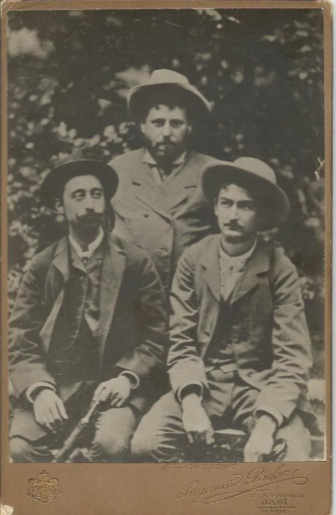 I. Creanga alaturi de A.C.Cuza si N.A.Bogdan, copie dupa o ferotipie facuta la Slanic Moldova, in anul 1885 photo foto-i-creanga-fata_zps769f4c44.jpg
