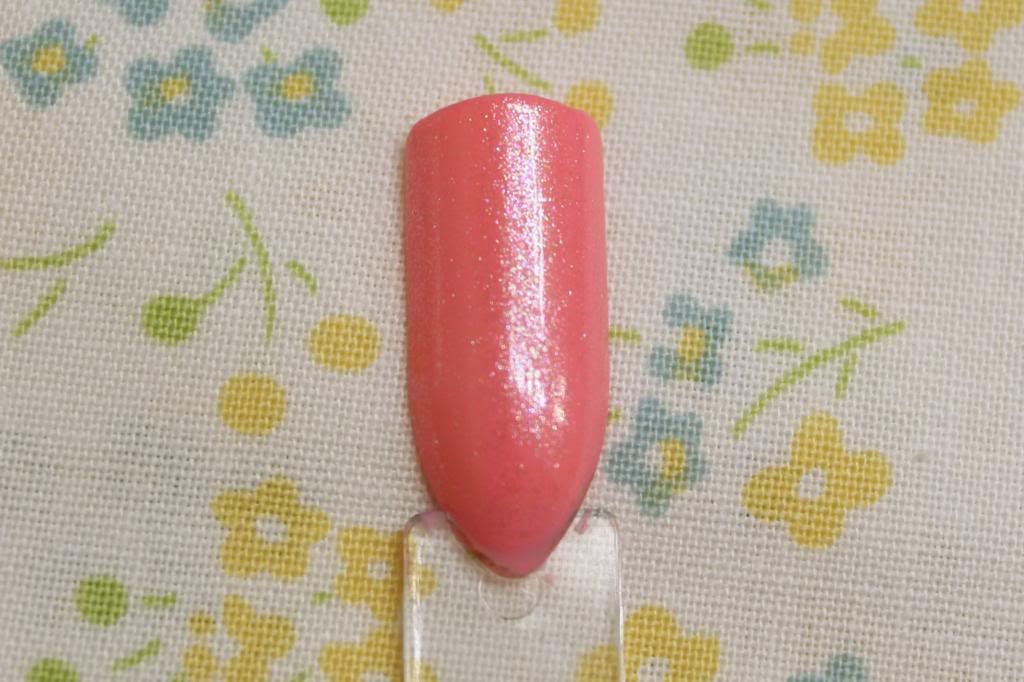 Shimmer Valentine's Nail Idea