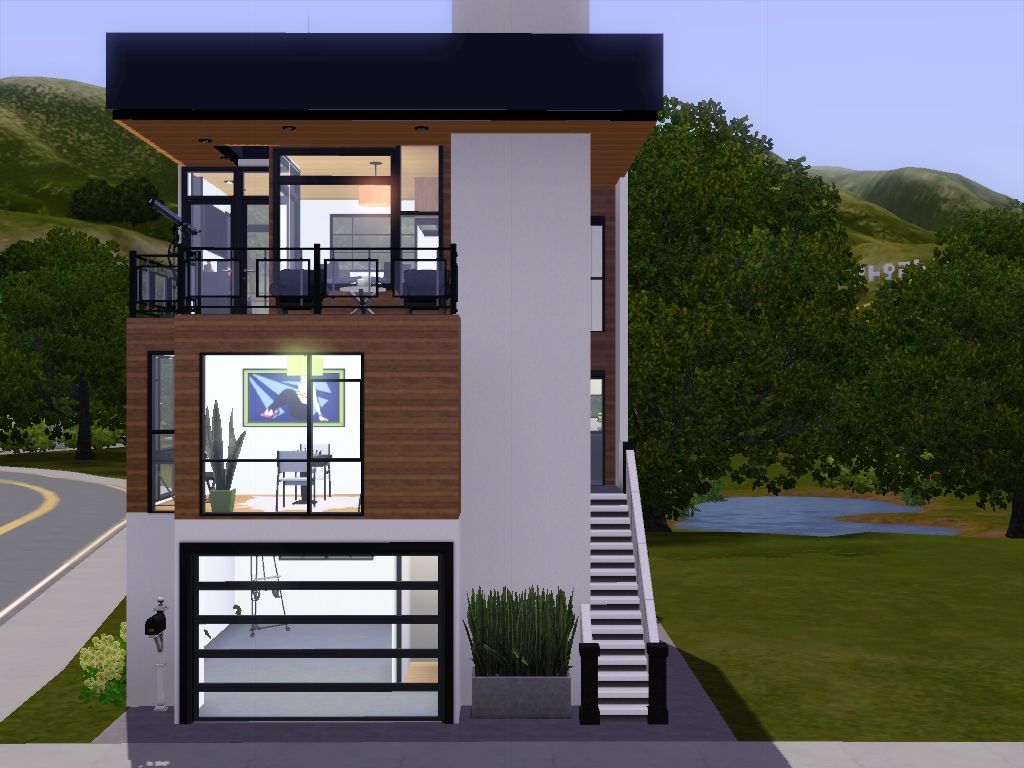 Narrow Lot House Design – Modern House