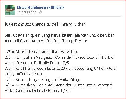 Wind Sneaker dan Grand Archer - 2nd Job Quest - Elsword Indonesia