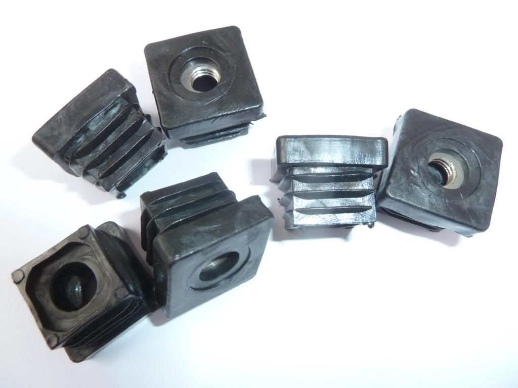 4 x M8 Threaded Insert For 25mm / 1" Aluminium/Steel Square Box