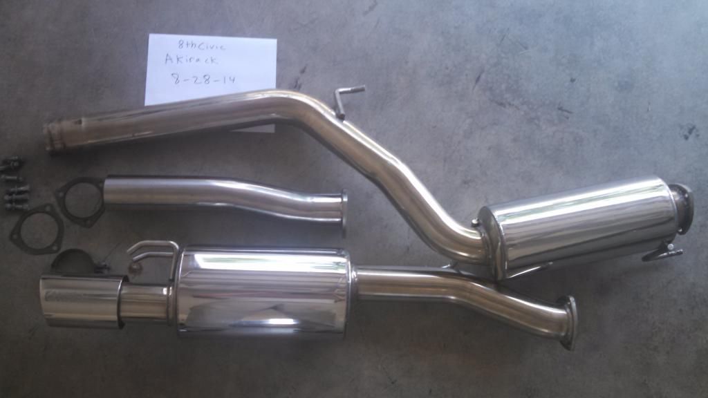Complete Full Race Exhaust and HFC Adapter Pipe FA5 8th Generation