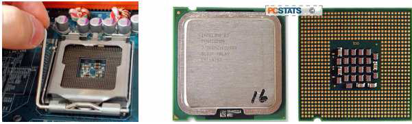Socket LGA 775, Socket prosessor ini di gunakan untuk Intel Pentium IV, dan Dual Core, Core 2 Duo dan Celeron