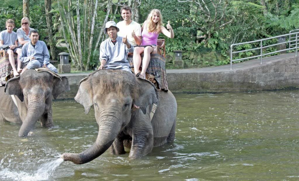 Visiting the Elephant Safari Park in Bali, Indonesia
