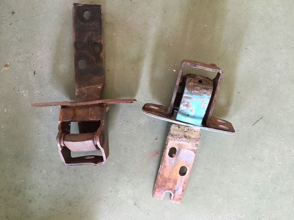Gauges and door hinges from a 1954 3100 Rods 'n' Sods UK Hot Rod